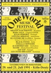 One World Music Festival, Germany, Cologne, 1991
