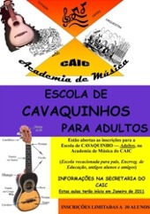 Cavaquinho school for adults, CAIC. 2011