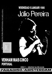 Concert by Júlio Pereira (Cavaquinho soloist) in Amsterdam, Paradiso, 1986