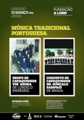 Música Tradional Portuguesa com Grupo de Cavaquinhos Vira'agora e Conjunto de Cavaquinhos Dr Gonçalo Sampaio, 2014